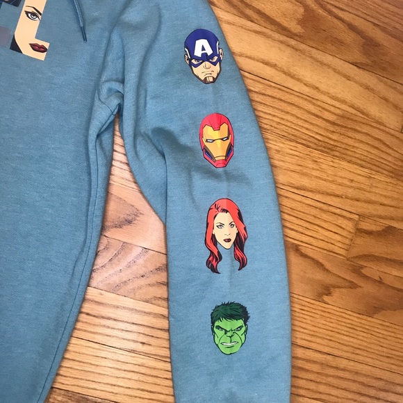 MARVEL Chest & Arm Print Men's Hoodie - Men's New - Picture 4 of 4